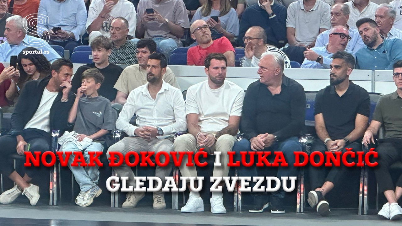Istorijske scene: Novak Đoković i Luka Dončić zajedno gledaju Zvezdu u Madridu!