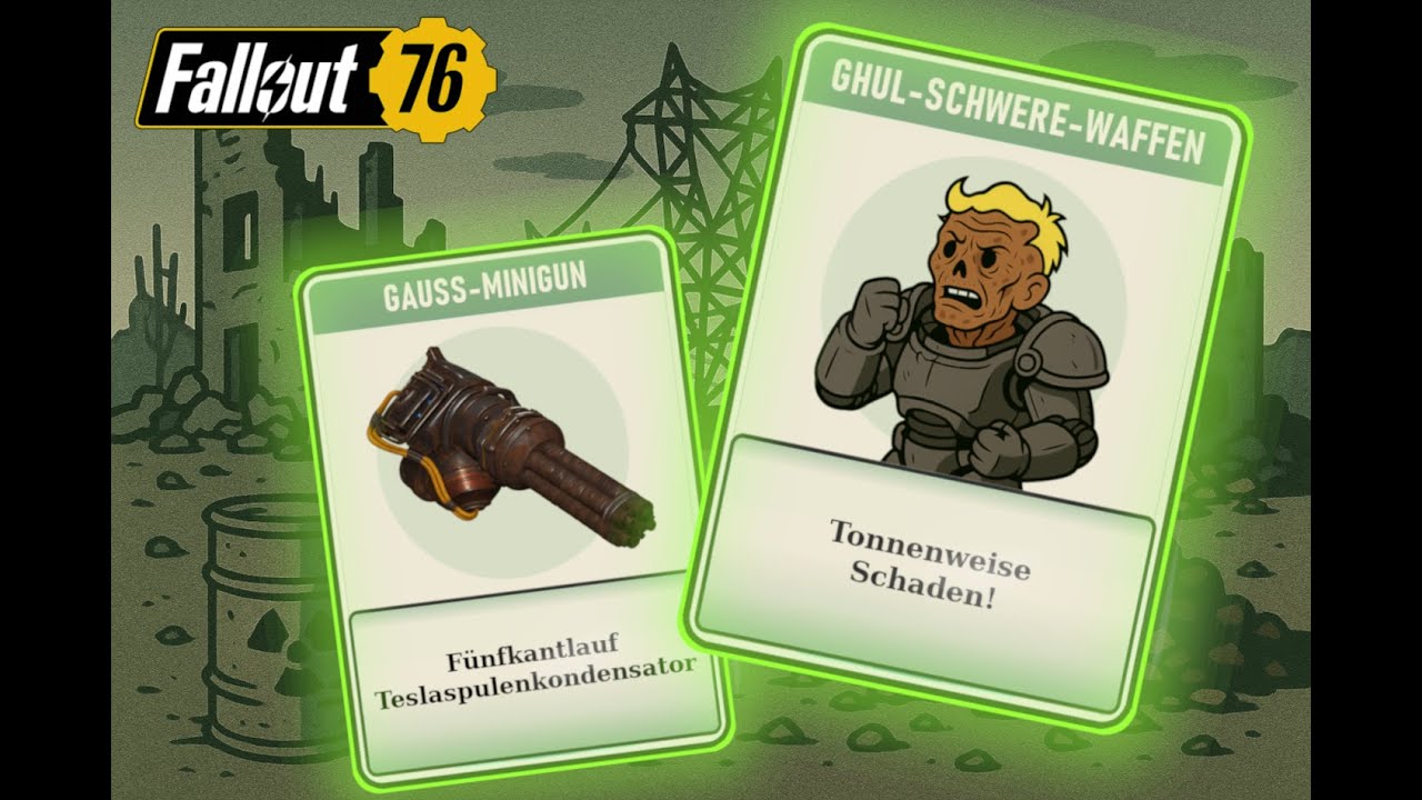 Gauss-Minigun-Build in Fallout 76 – massiver Schaden mit VATS-Krits
