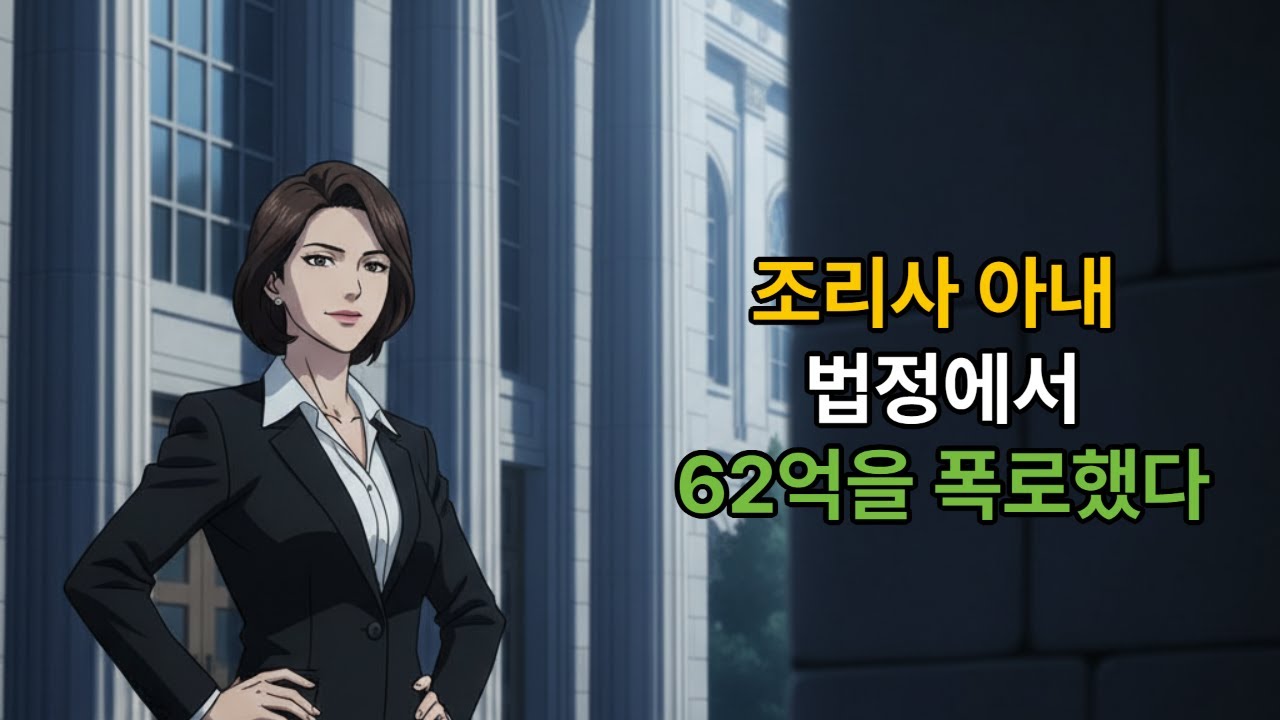 조리사인 아내 법정에서 62억을 폭로했다