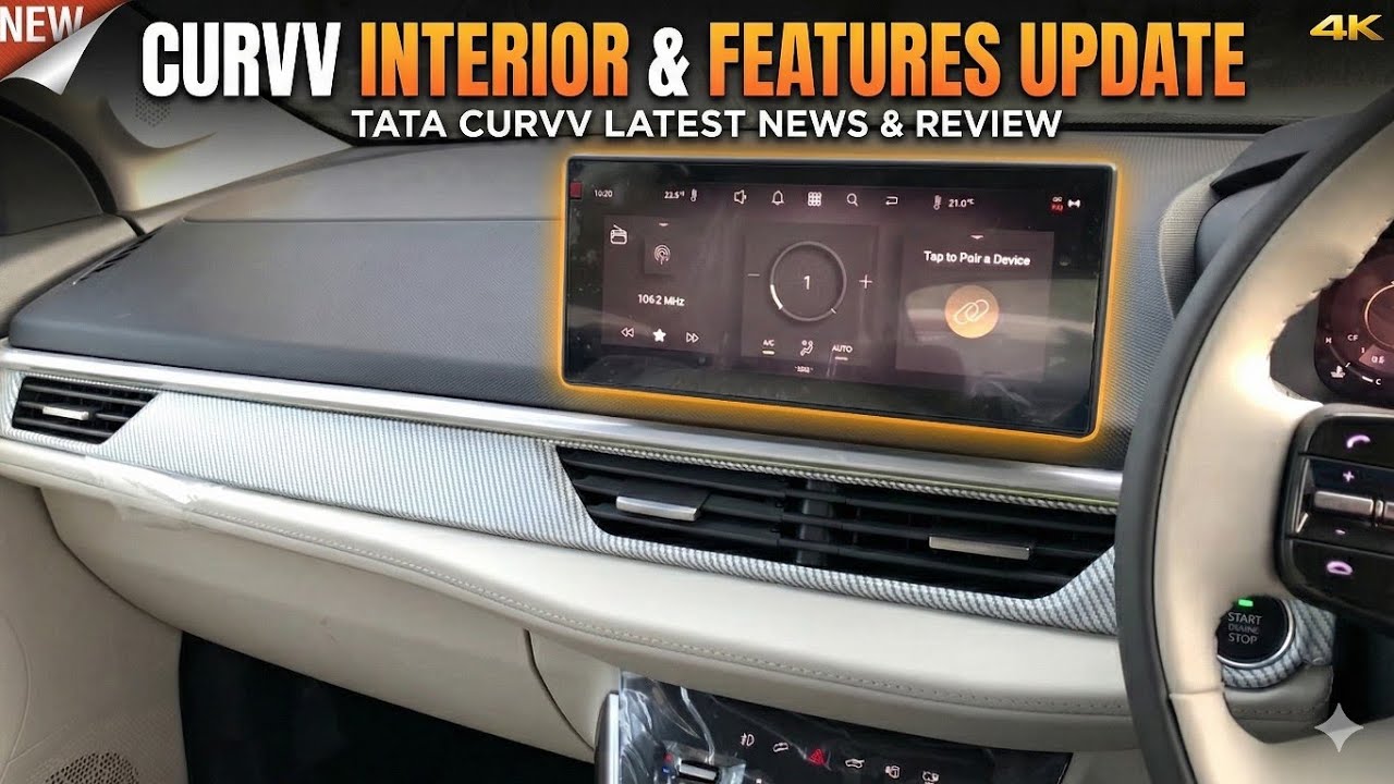 Tata curvv new update interior features update Accomplished s varient walkaround 
