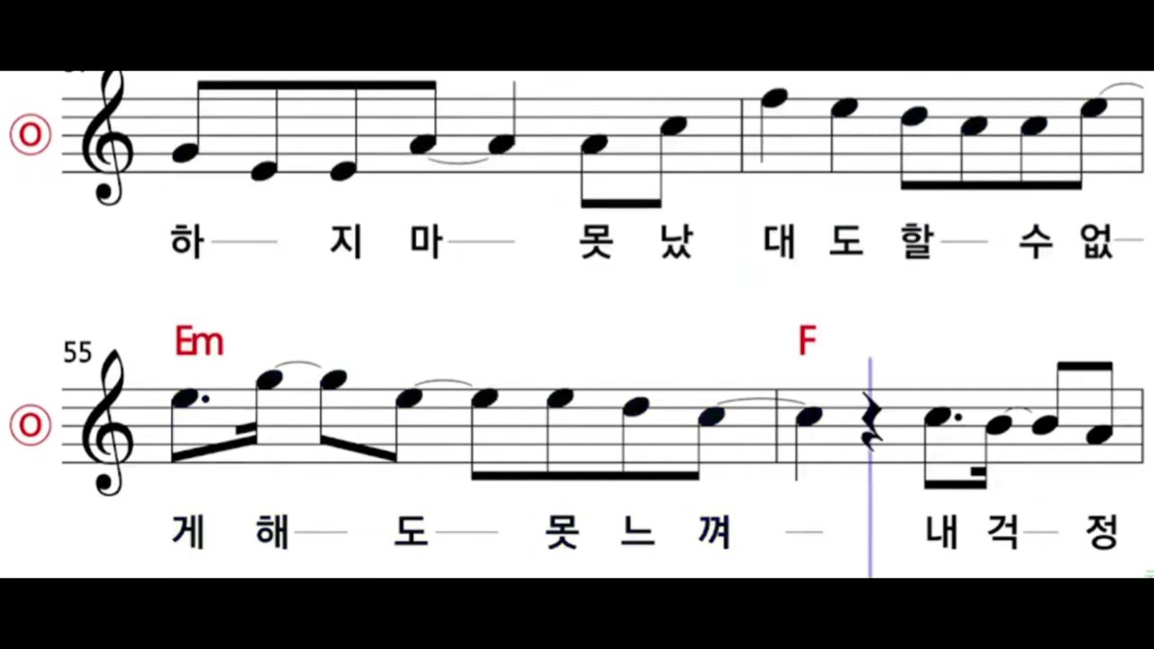 The Nuts - 사랑의 바보 쌈@@뽕한 악보 !!!!!!!!!