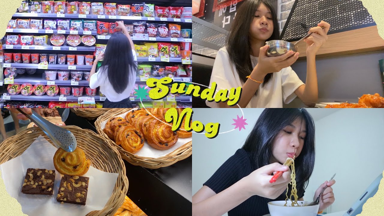 sunday vlog☀️วันอาทิตย์ทำอะไรบ้าง? ช้อปปิ้ง, เดินห้าง, ทำขนม