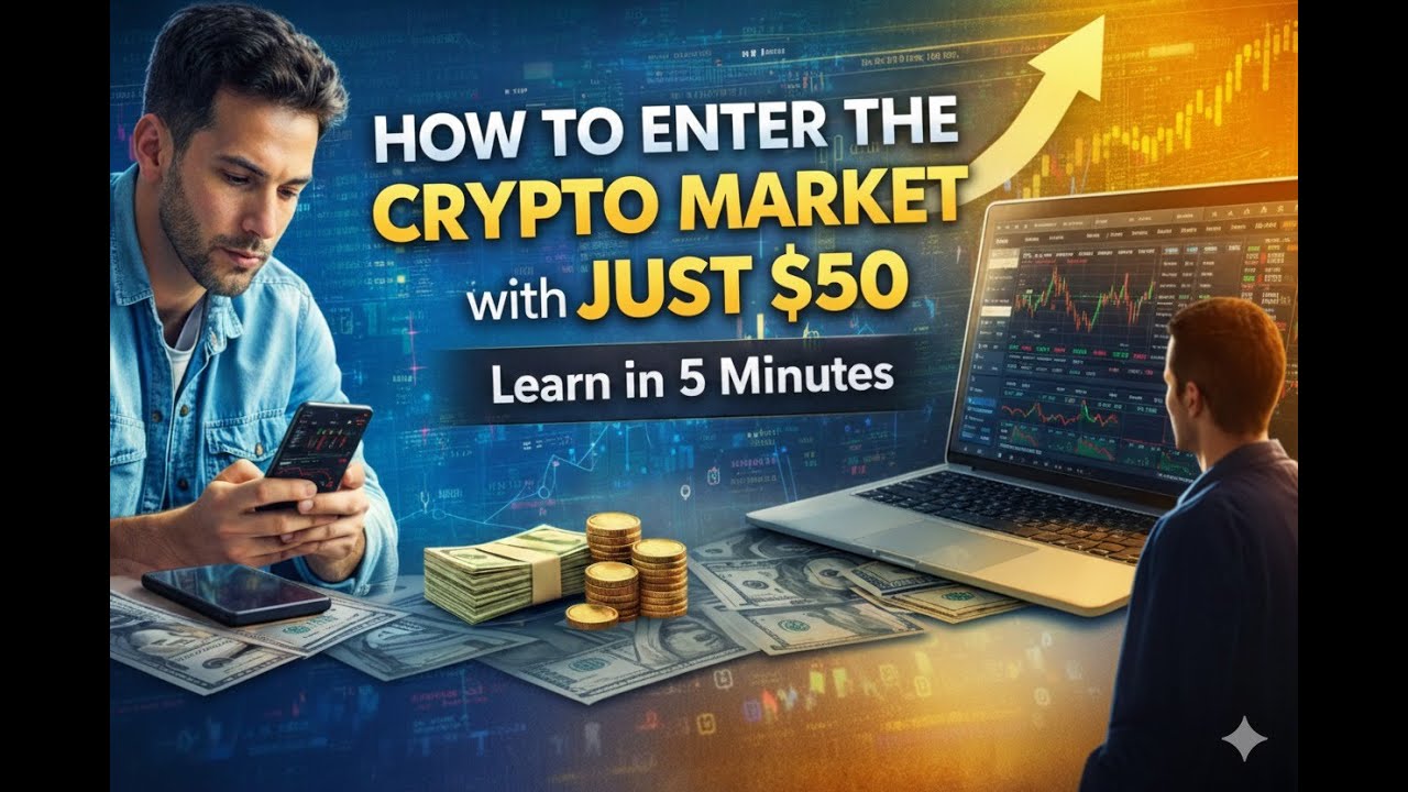 Learn How to Enter the Crypto Market with Just $50 in 5 Minutes