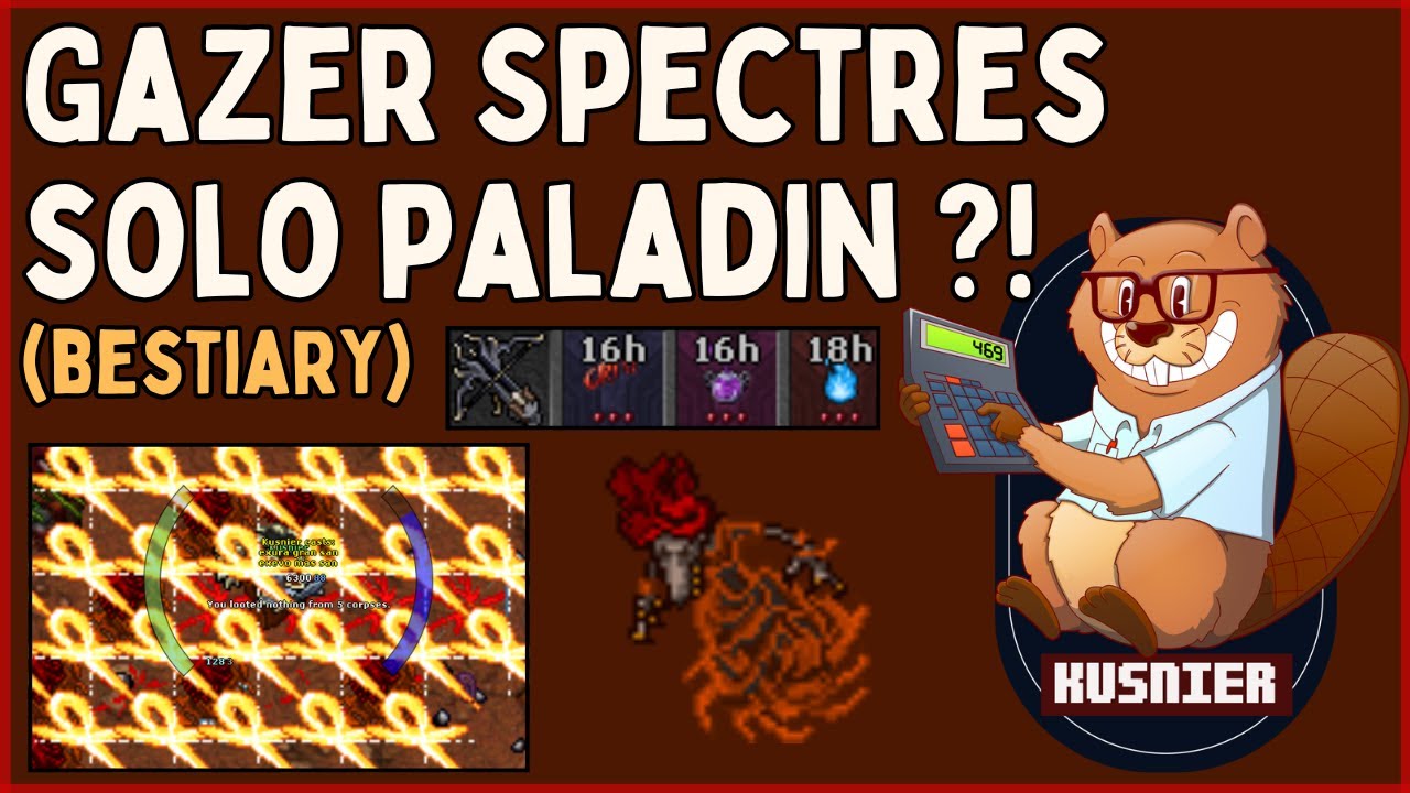 Gazer Spectres - SOLO Paladin (Bestiary 600/h) | Tibia