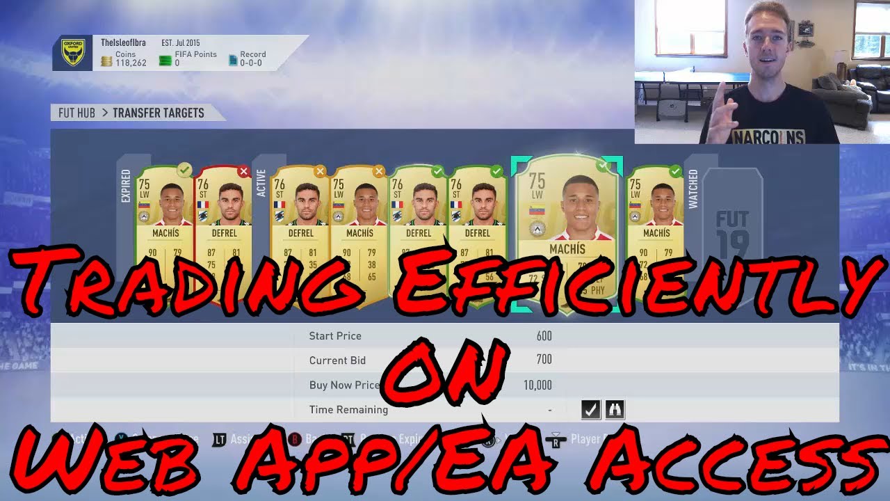 Trading Efficiently on the Web App/EA Access - FIFA 19