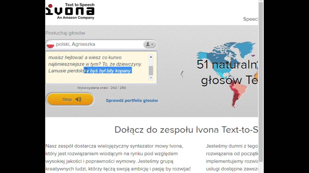 IVONA TEST - głos agnieszka
