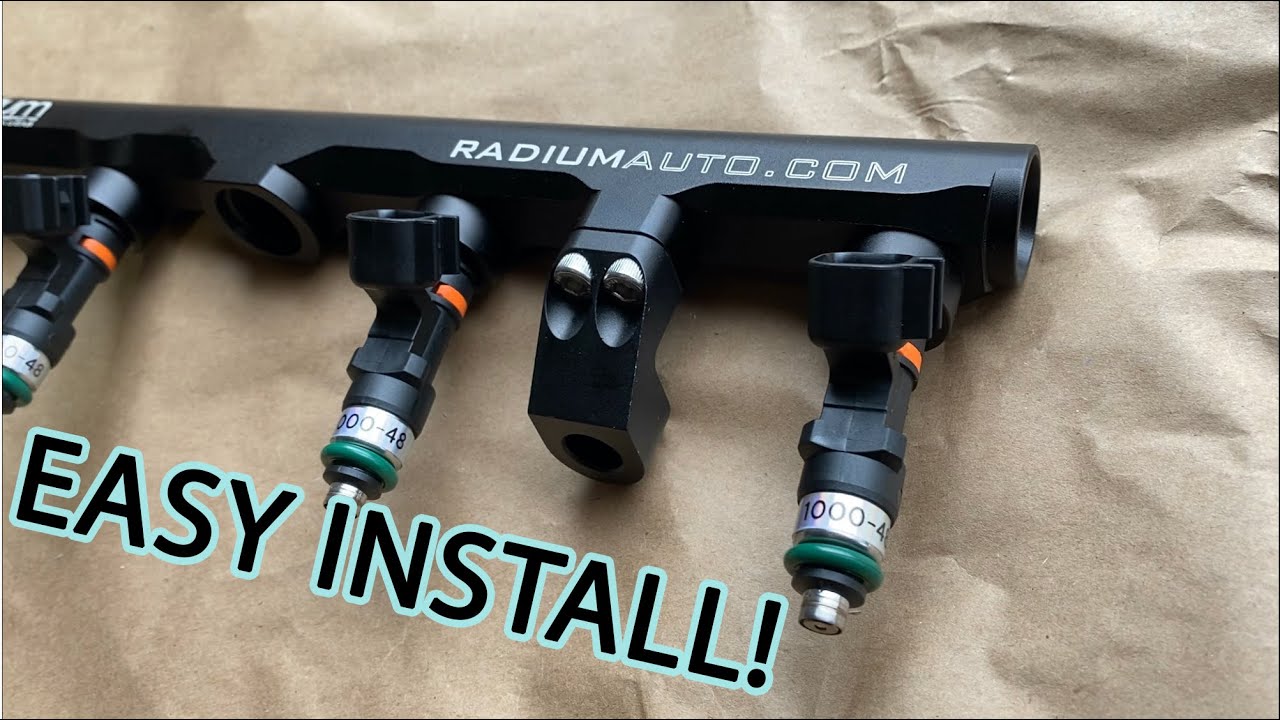 2JZ-GTE vvti RADIUM FUEL RAIL STEP BY STEP INSTALL