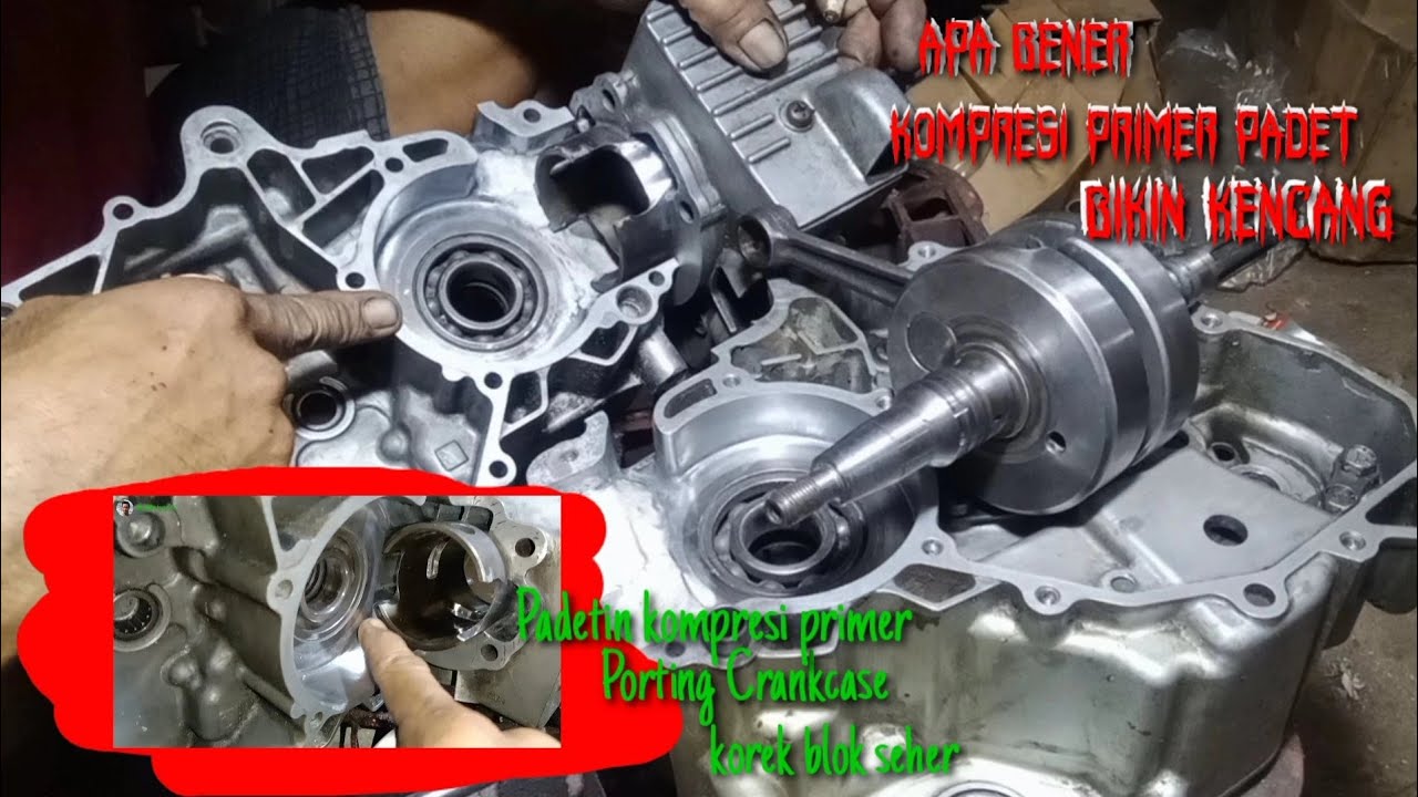 Tip||Trik Jitu Motor 2tak Kencang//Penyesuaian Kompresi Primer & Blok Seher#SuzukiRc100#Tornado