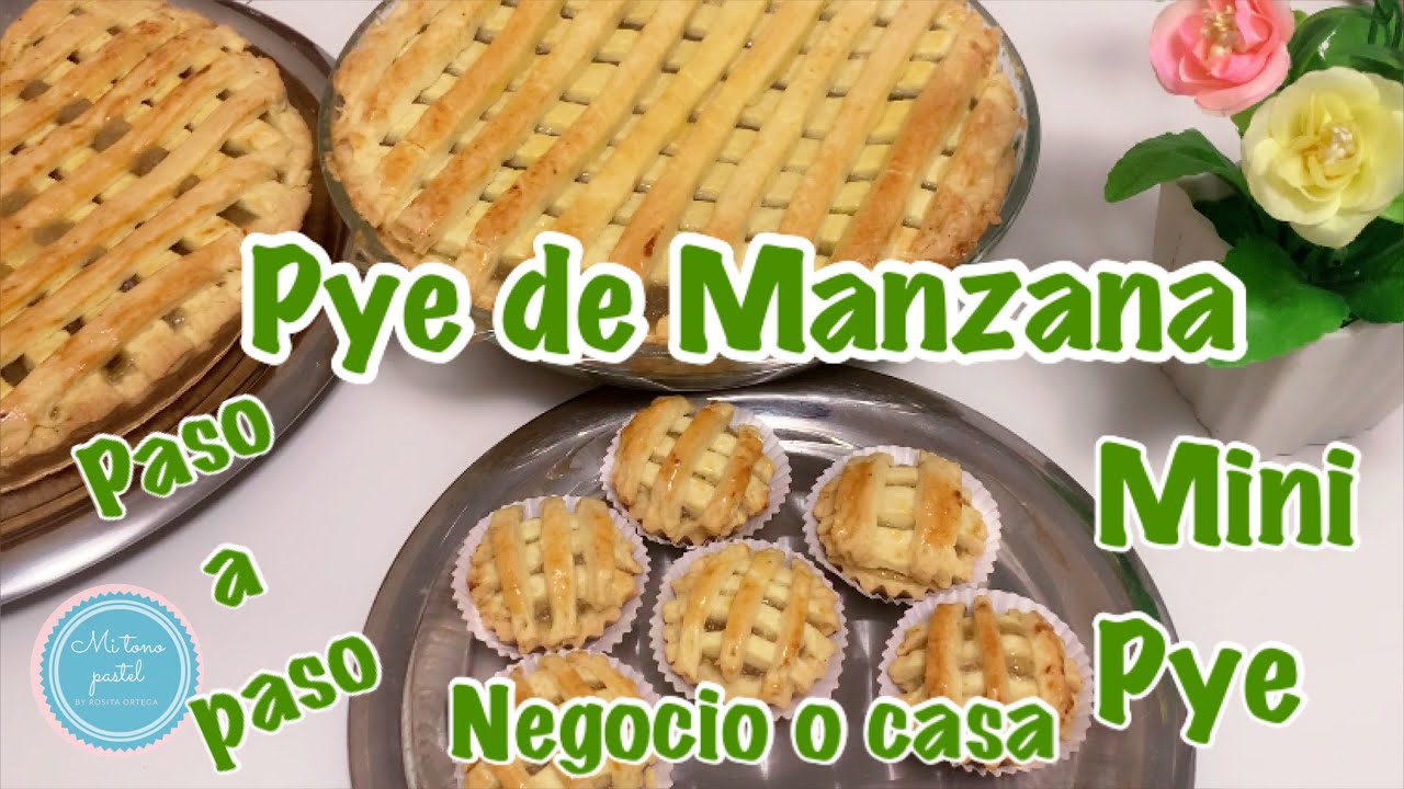 PYE DE MANZANA, ECONÓMICO, FÁCIL Y DELICIOSO para CASA o NEGOCIO (Tutorial)#tartademanzana #pie