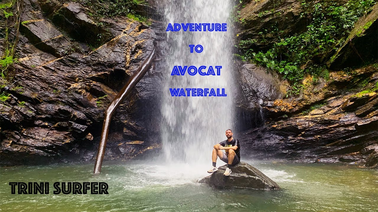 An Adventure to Avocat waterfall,Trinidad ! It was raining and those falls were POWERFUL !!!