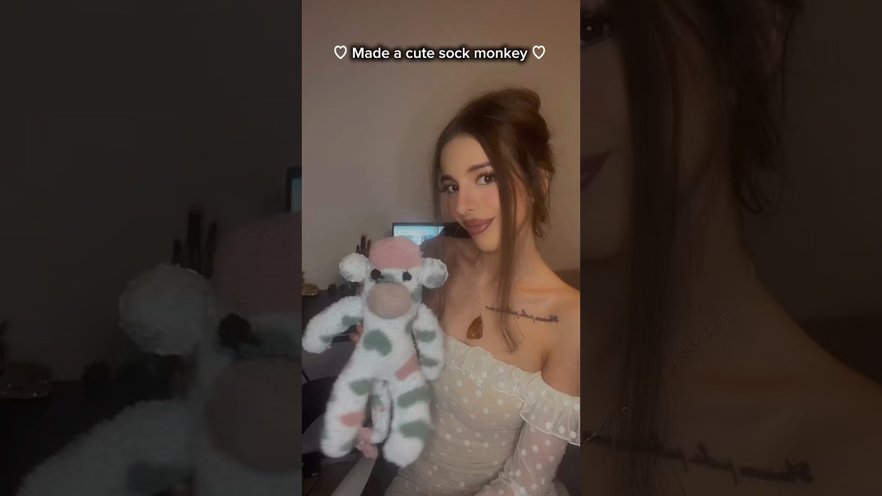#diy cute sock monkey 🧦🐒 #shorts #shortvideo
