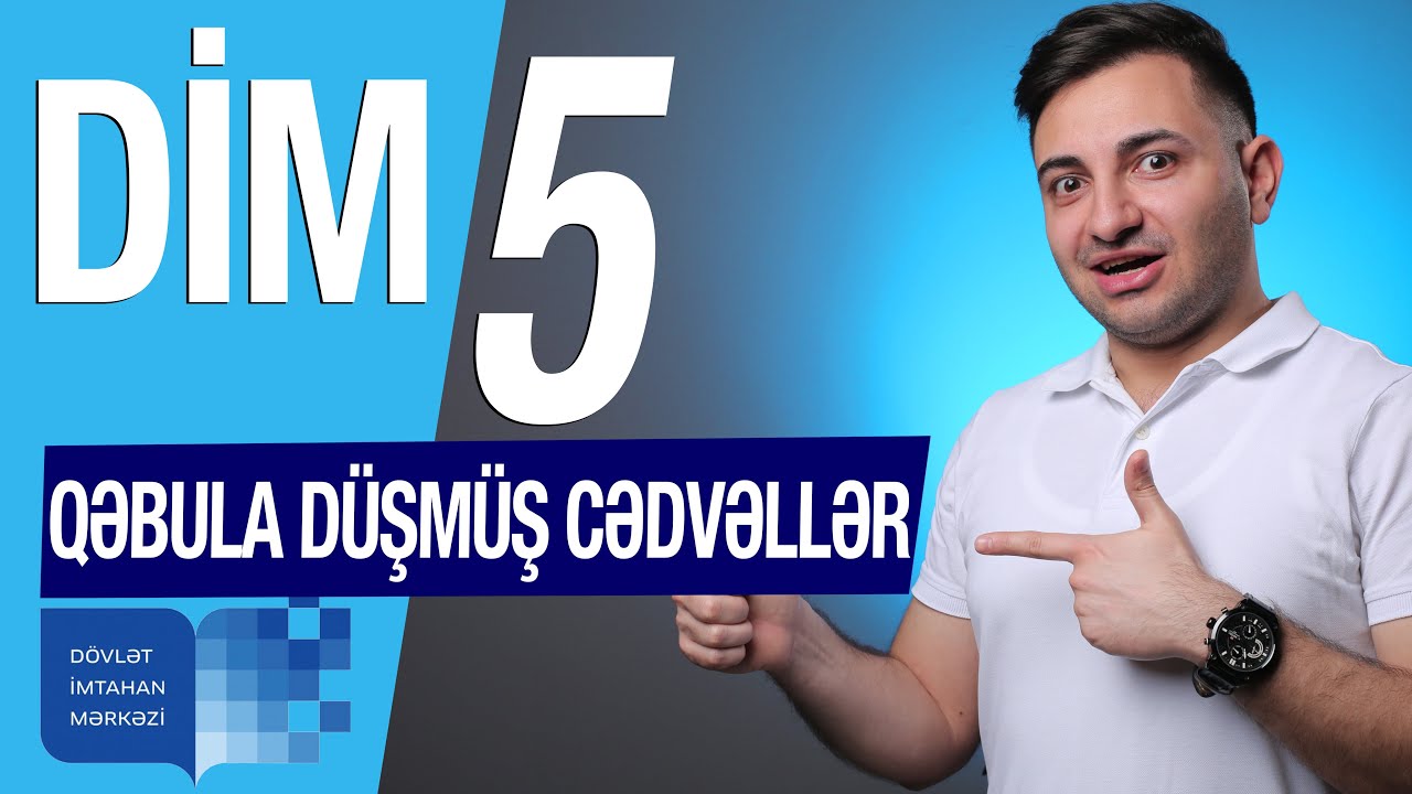 QƏBULA DÜŞMÜŞ CƏDVƏL SUALLARI