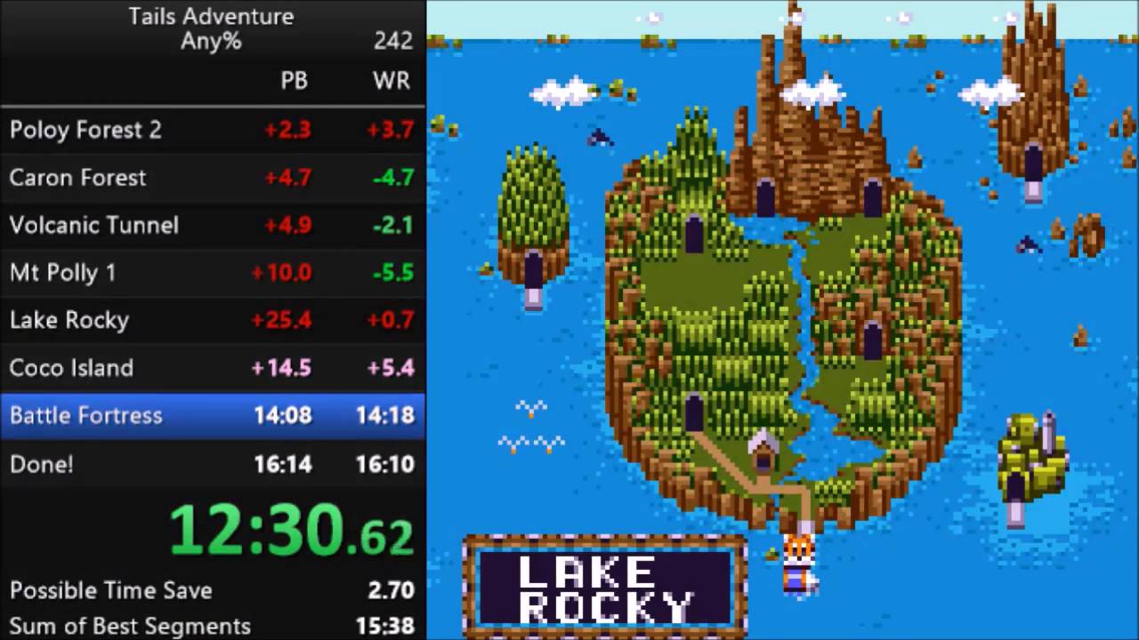 Tails Adventure Any% Speedrun in 16:08 [Current World Record]