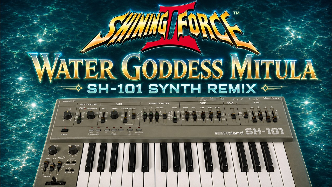 Water goddess Mitula // SH-101 Synth Remix // Shining Force II