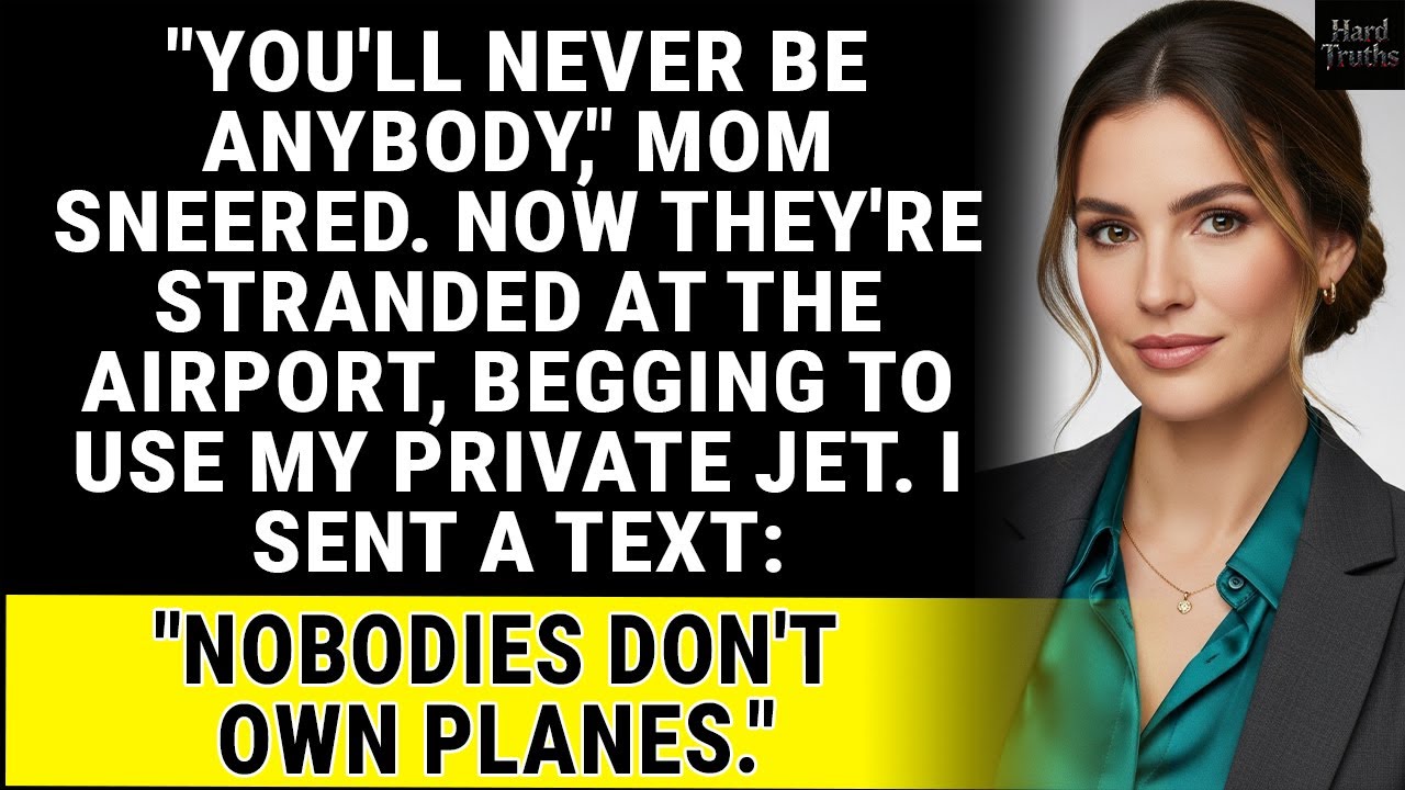 My Family Called Me A Nobody—Until They Needed My Private Jet