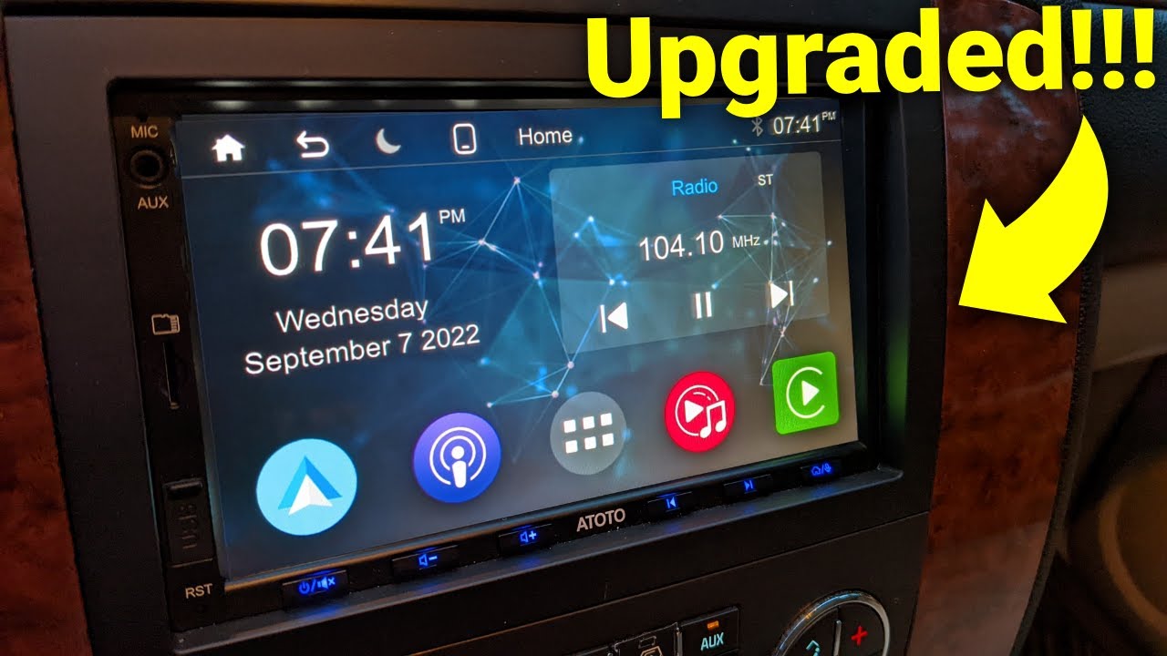 ATOTO F7 XE Head Unit and Backup Camera Review, Demo, and Install 2007 Chevy Suburban