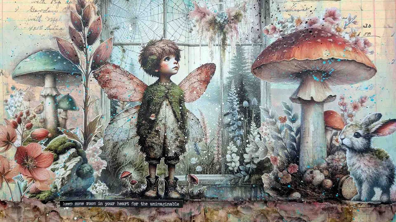 HOW I MIX images from 3 different Maremi's BOOKS into a collage page ?