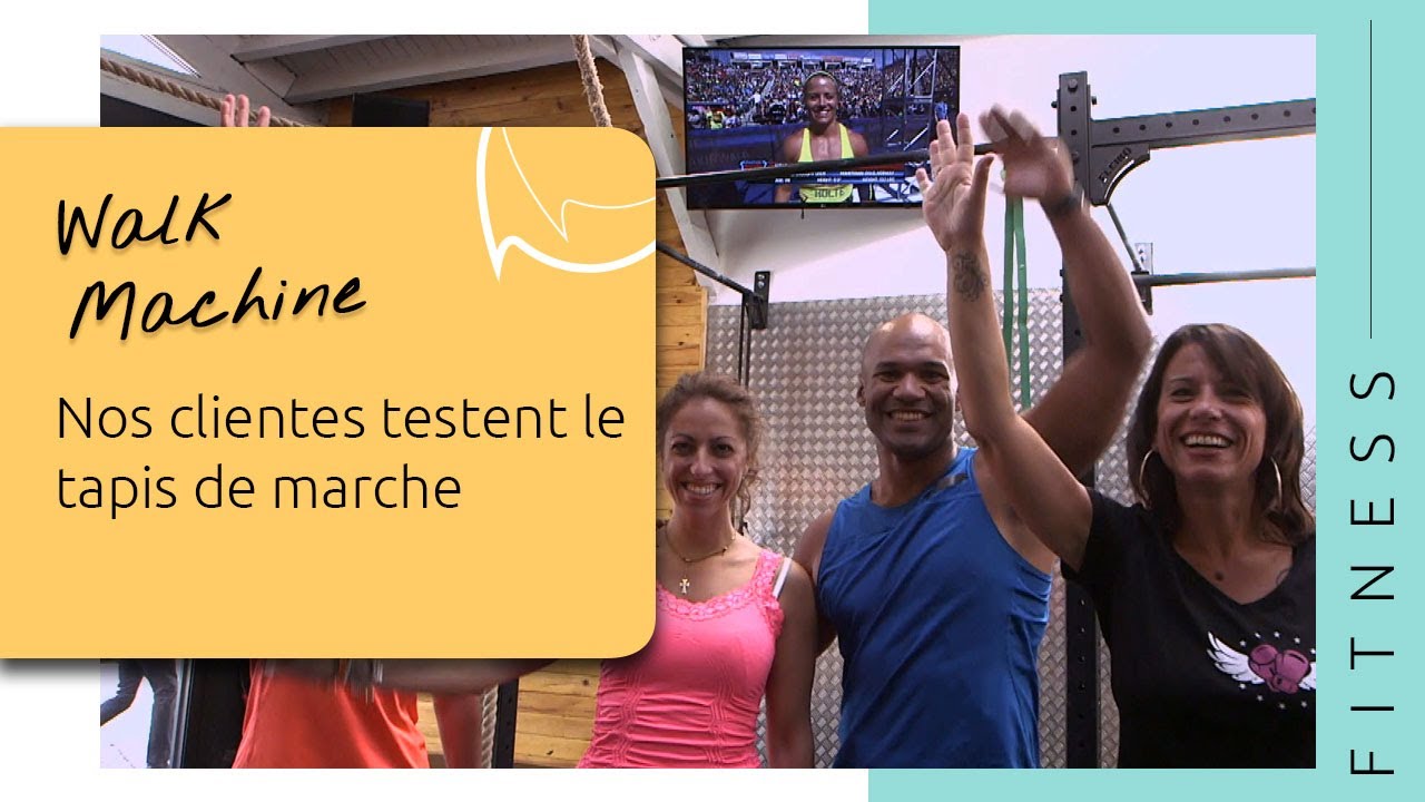 Nos clientes testent le tapis de marche Walk Machine