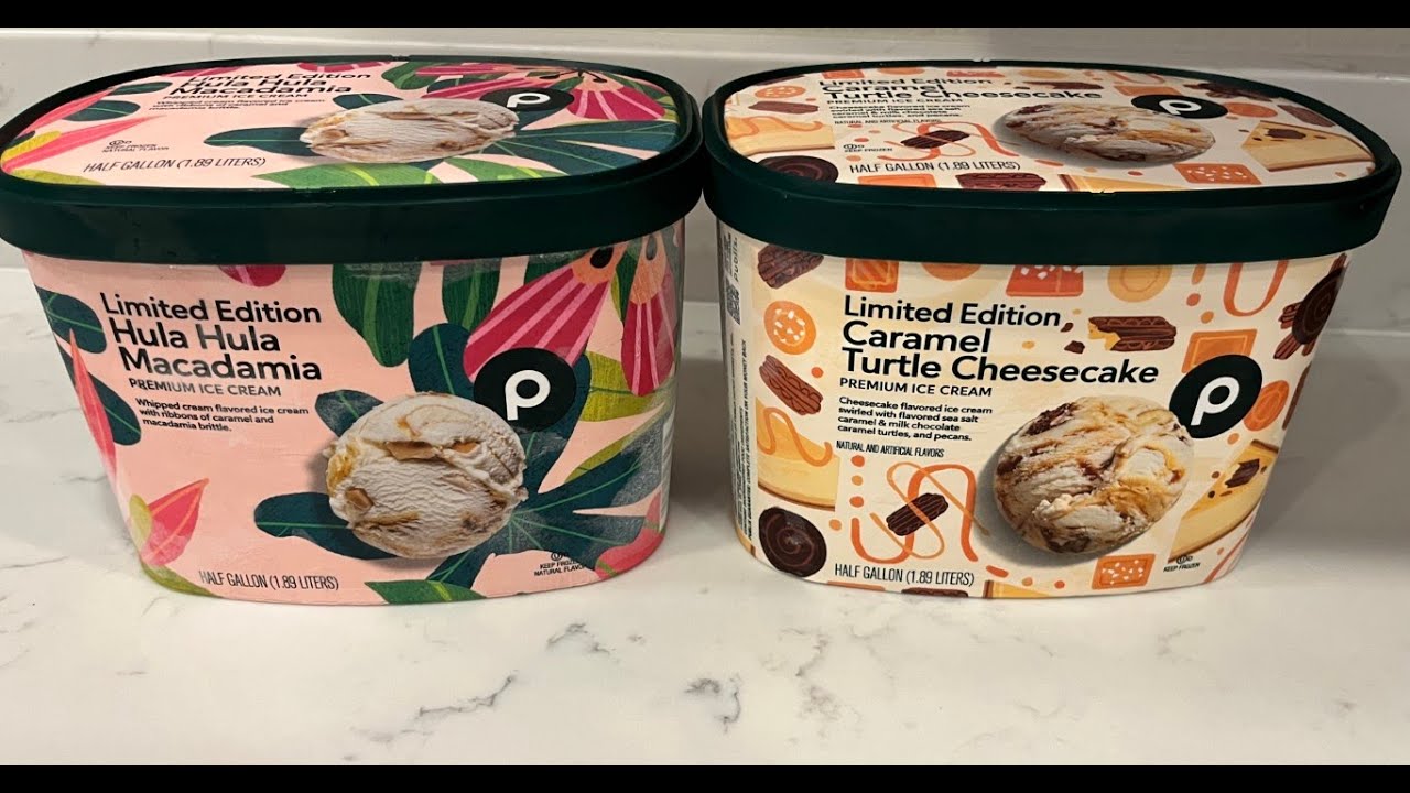 Publix Limited Edition Ice Cream: Hula Hula Macadamia & Caramel Turtle Cheesecake Review