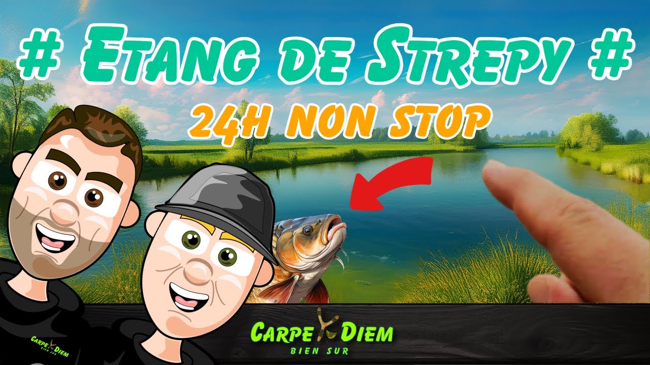 Etang de strepy  #épisode 6  24h NON-STOP à la carpe