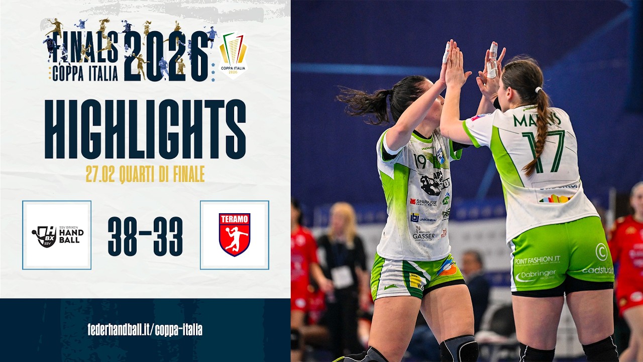HIGHLIGHTS | Coppa Italia 2026 | QUARTI DI FINALE | Brixen - Teramo 38-33