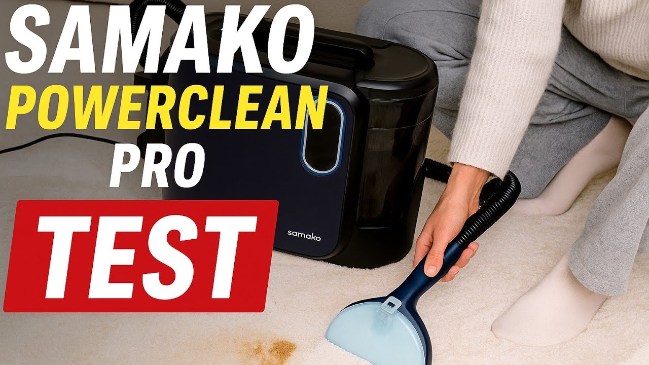 Средство для чистки ковров Samako Powerclean PRO с паром и горячей водой