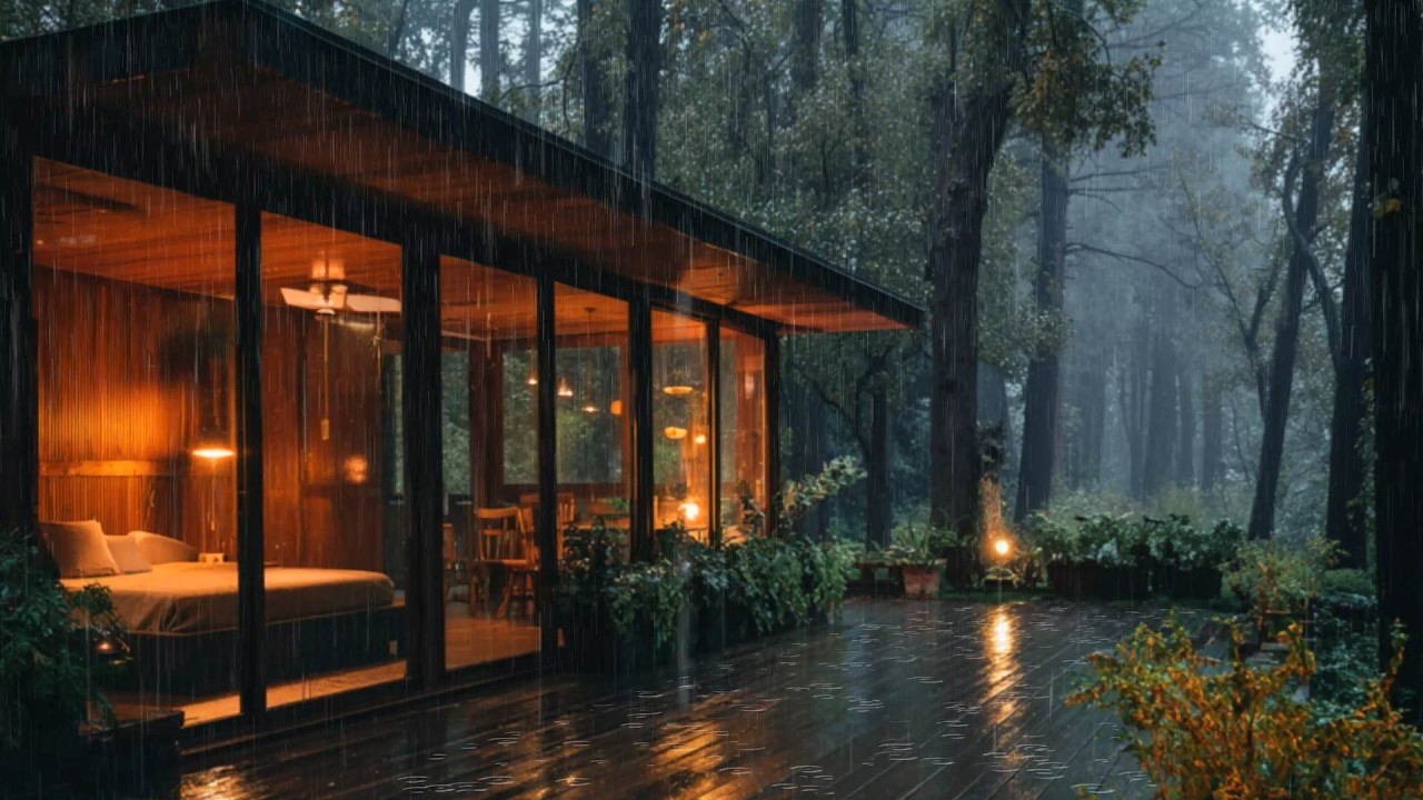 🌧️ Lluvia Serena en el Cristal de una Ventana | Sonido de Lluvia Nocturna Ideal para Dormir
