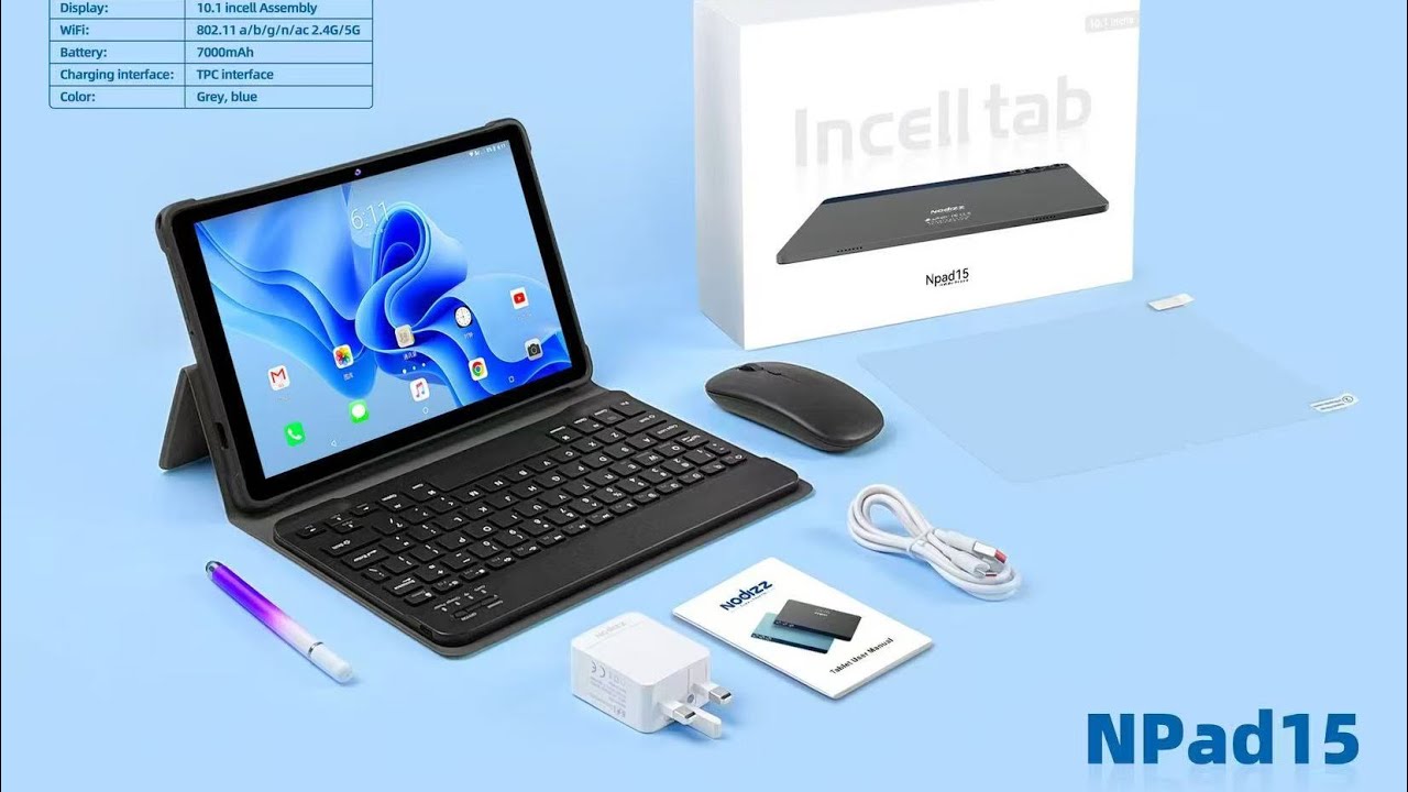 Review Nodizz NPad15 Android 5G Dual Sim RAM 12GB 512GB STORAGE 1 year warranty 10.1-incell tablet 