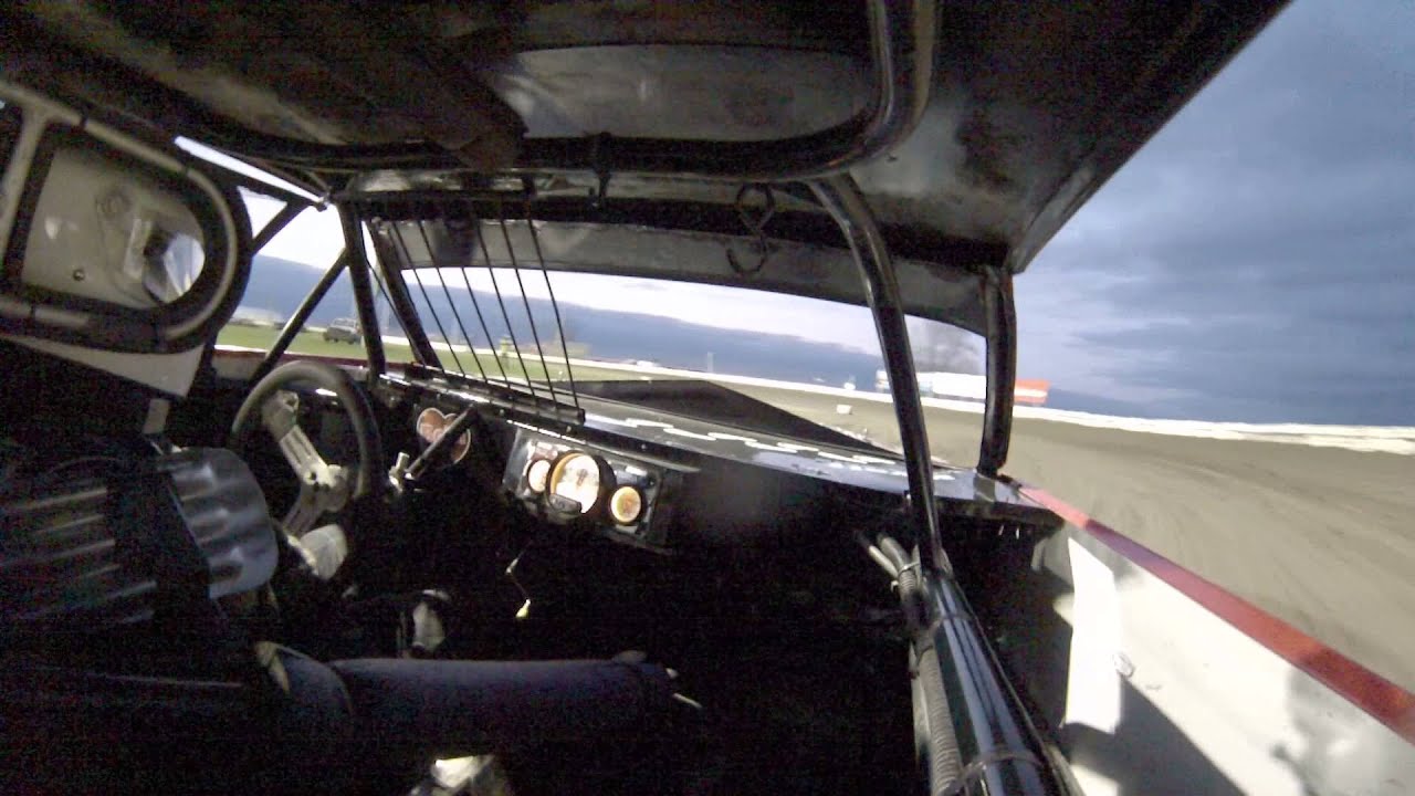Jeremy Pundt In-car camera from Lee County Speedway heat race IMCA stock car