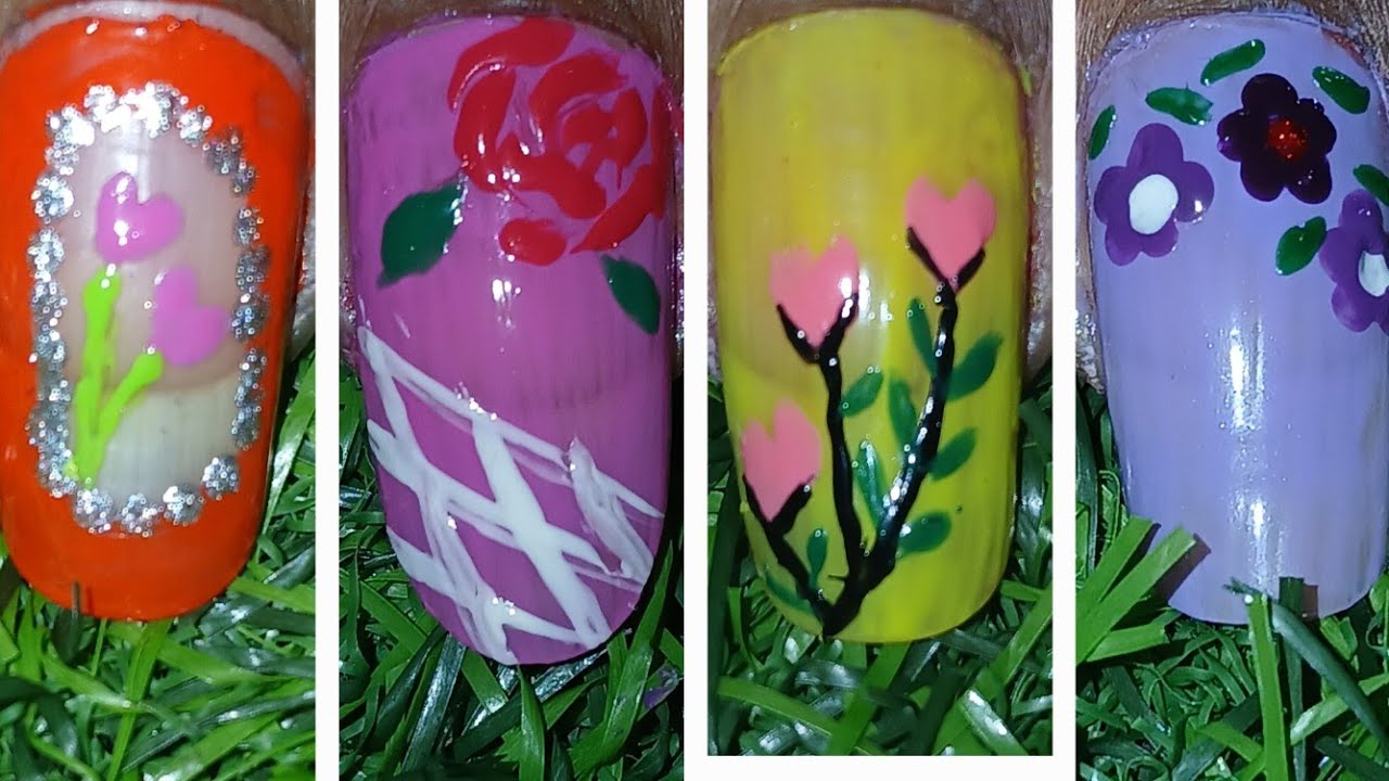 💅💖5 Easy valentine nail art designs 🌷#shorts #viral #D.janavi #shortsvideo #shortsfeed #nailart 💖⚘️