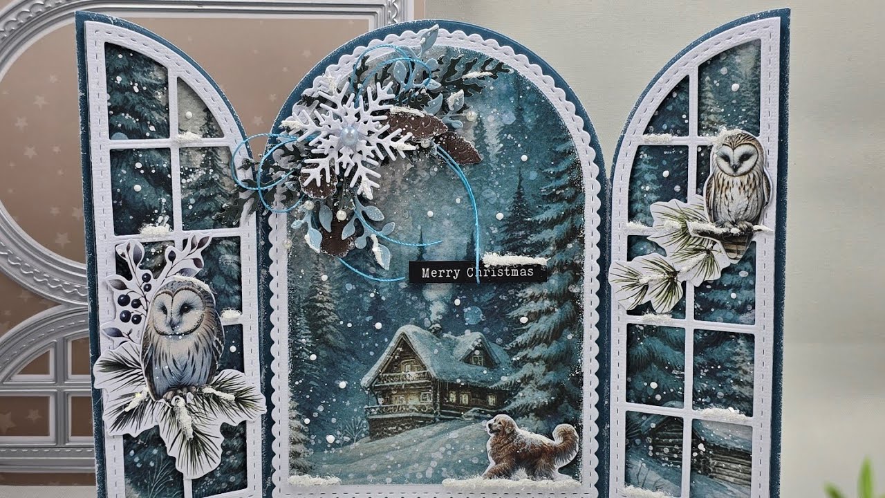 Christmas card with the winter wonderland collection.