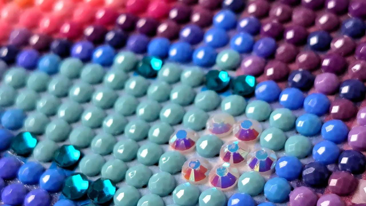 Relaxing ASMR Round Drill Diamond Painting Art - Real Time - No Talking