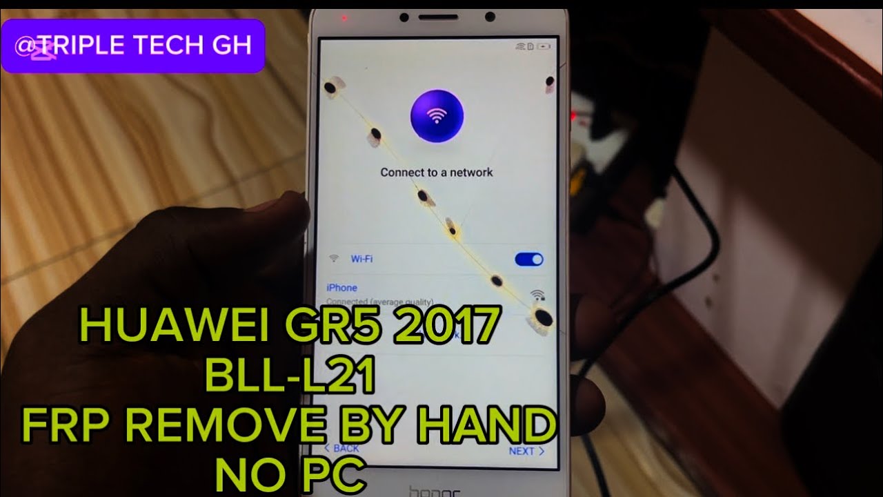 Huawei GR5 2017 FRP BYPASS WITHOUT PC. Huawei BLL-L21 frp bypass.#tripletechgh 
