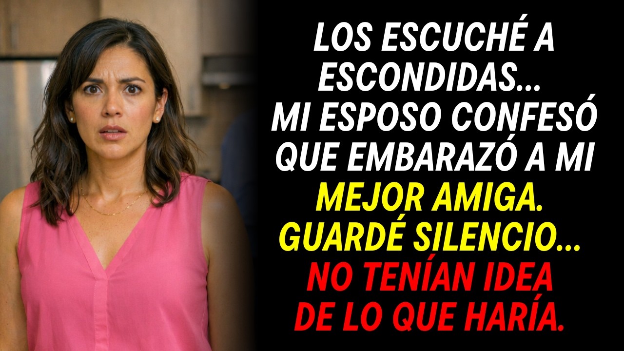Escuché a mi esposo decirle a su mamá que había embarazado a mi mejor amiga. No tenían idea…