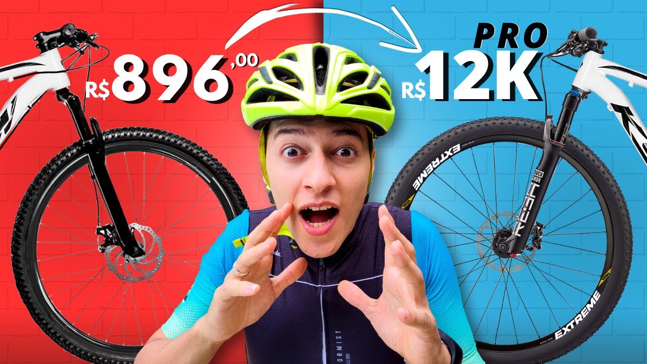 Transformei uma BIKE BARATA em uma MTB de ELITE | Upgrades que mudaram 100% essa Bicicleta Básica 💢😱