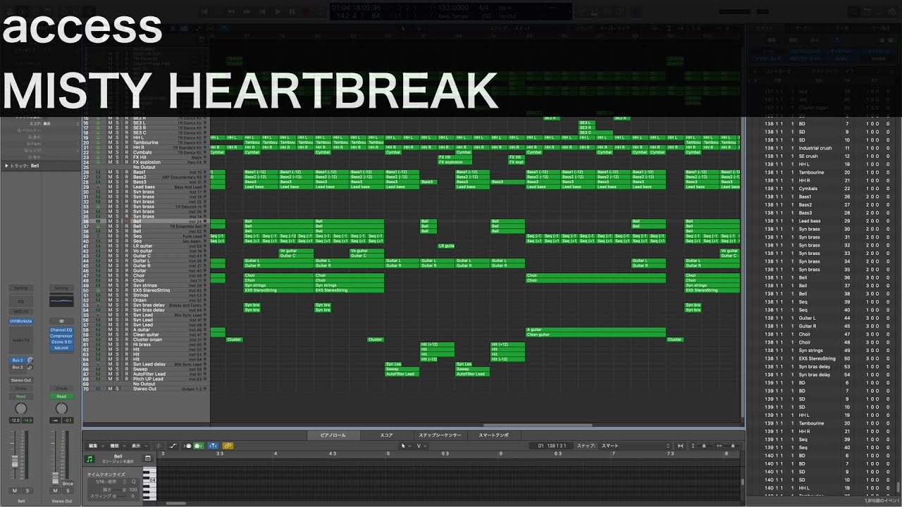 [耳コピ] access MISTY HEARTBREAK [DTM/MIDI] 浅倉大介