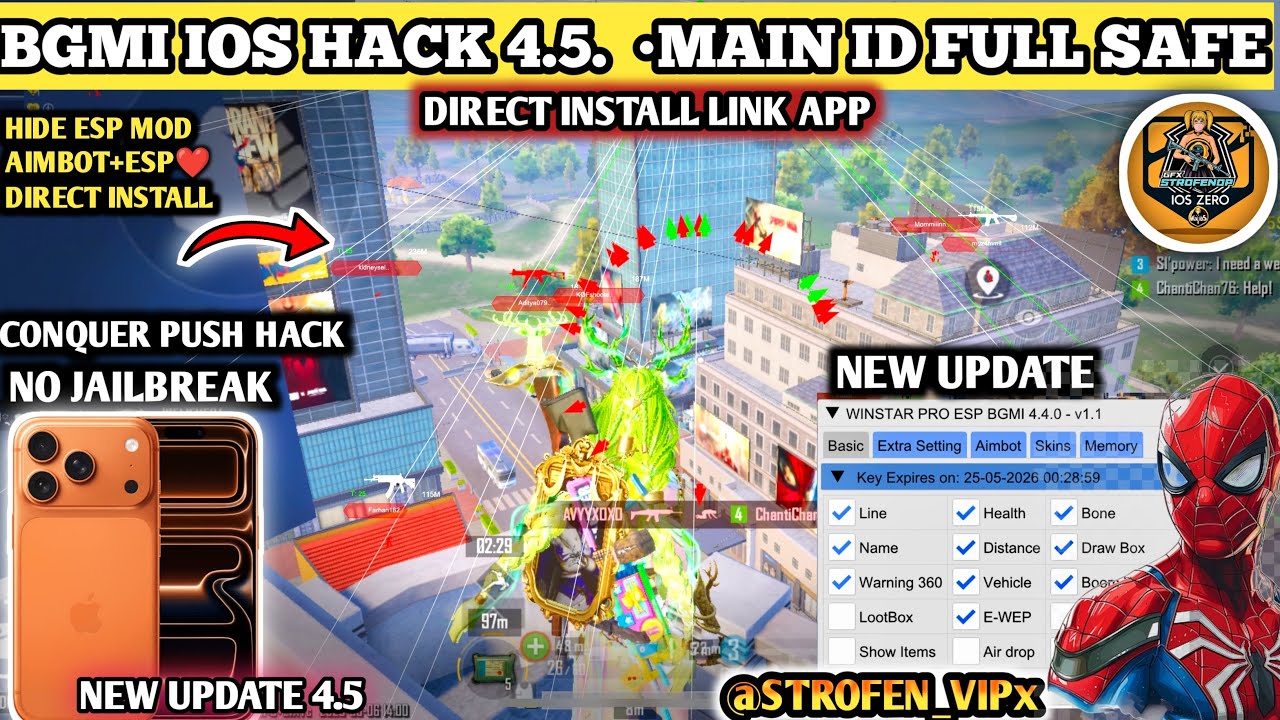 bgmi ios hack 4.5 free | how to hack bgmi ios 4.5 |skin hack bgmi ios |iPad And IPhone ios hack free