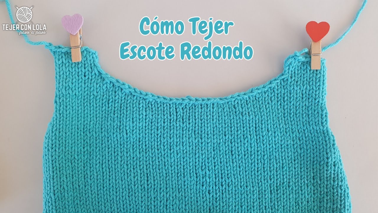 Tejiendo un ESCOTE REDONDO PERFECTO💗 Los Mejores Trucos y Tips para Tejer un Cuello Redondo✅