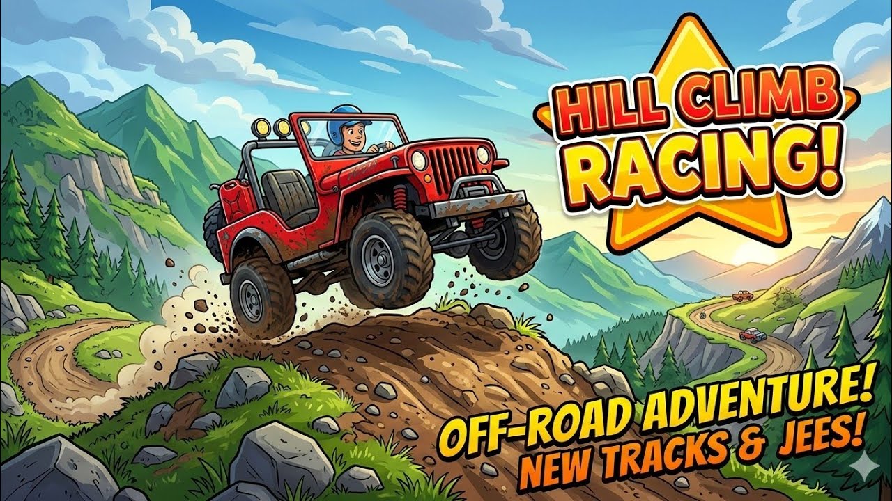 Hill Climb Racing LIVE 🔥 No Brake Challenge 😱 1000m Without Flip #hillclimbracing #live