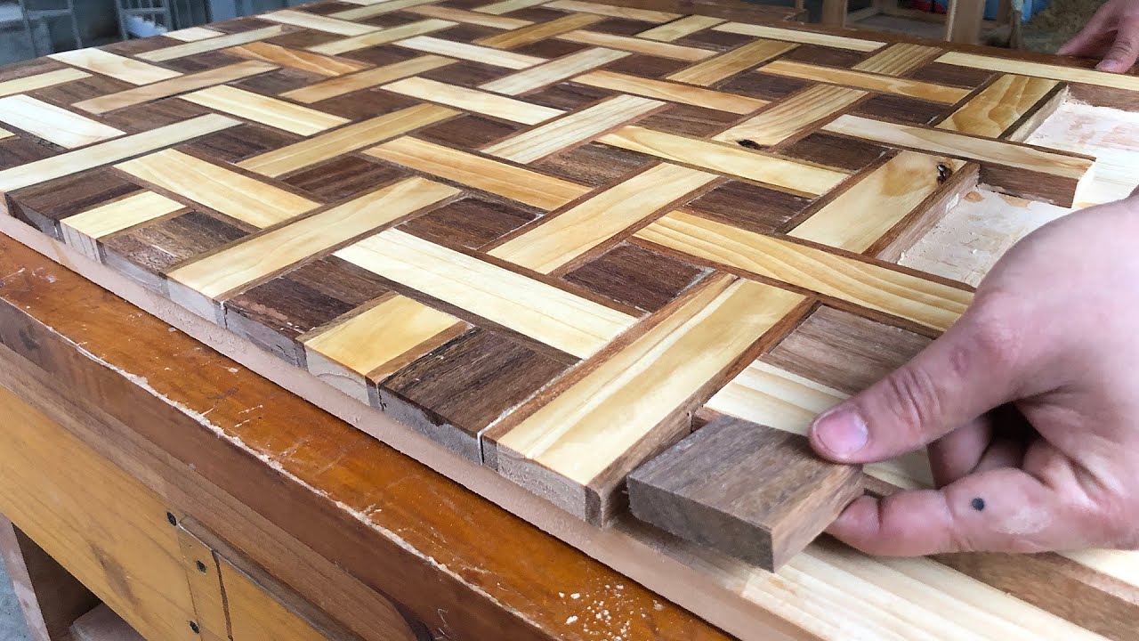 Amazing Creative Design Ideas Woodworking - Beautiful Diy Striped Table