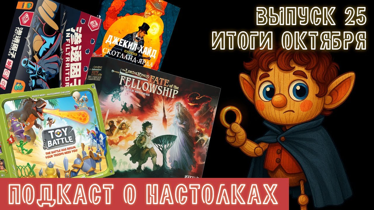 Выпуск 25. Итоги октября 2025. Fate of the Fellowship, Toy Battle и Пфистер наносит ответный удар