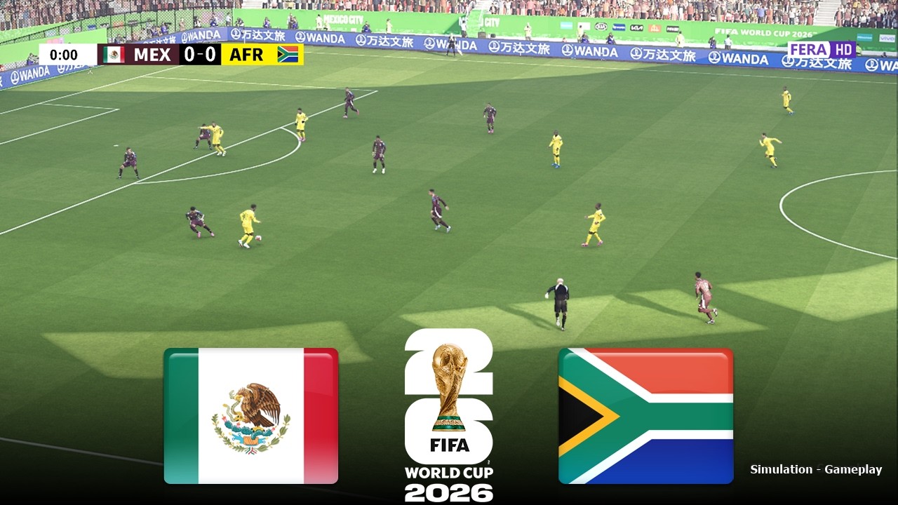 MEXICO vs SOUTH AFRICA Live | FIFA World Cup 2026 | 11/06/2026 |Simulation PES 2021 Gameplay
