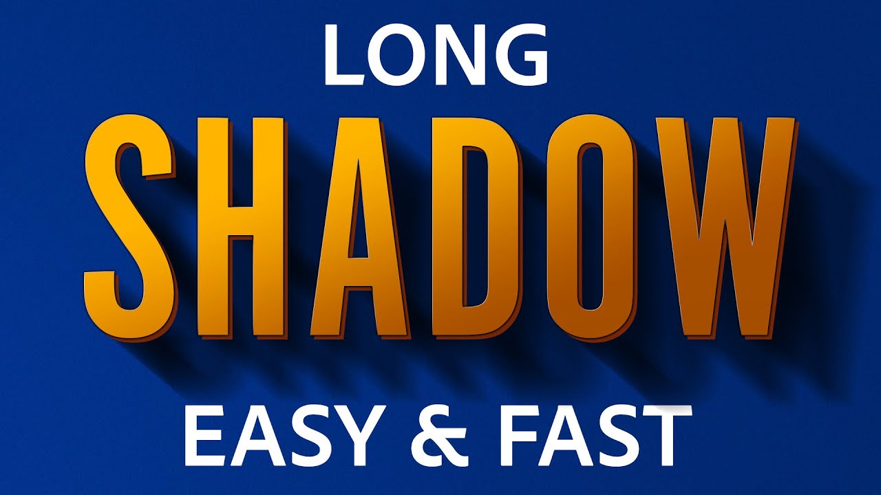 Beautiful Long Shadows in Photoshop (Trick You Probably Don't Know!)