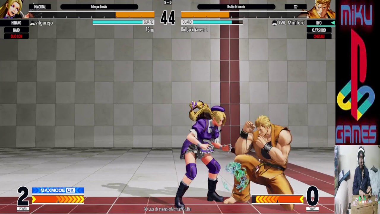 uun rato de fatal fury con  el granjas el pollon
