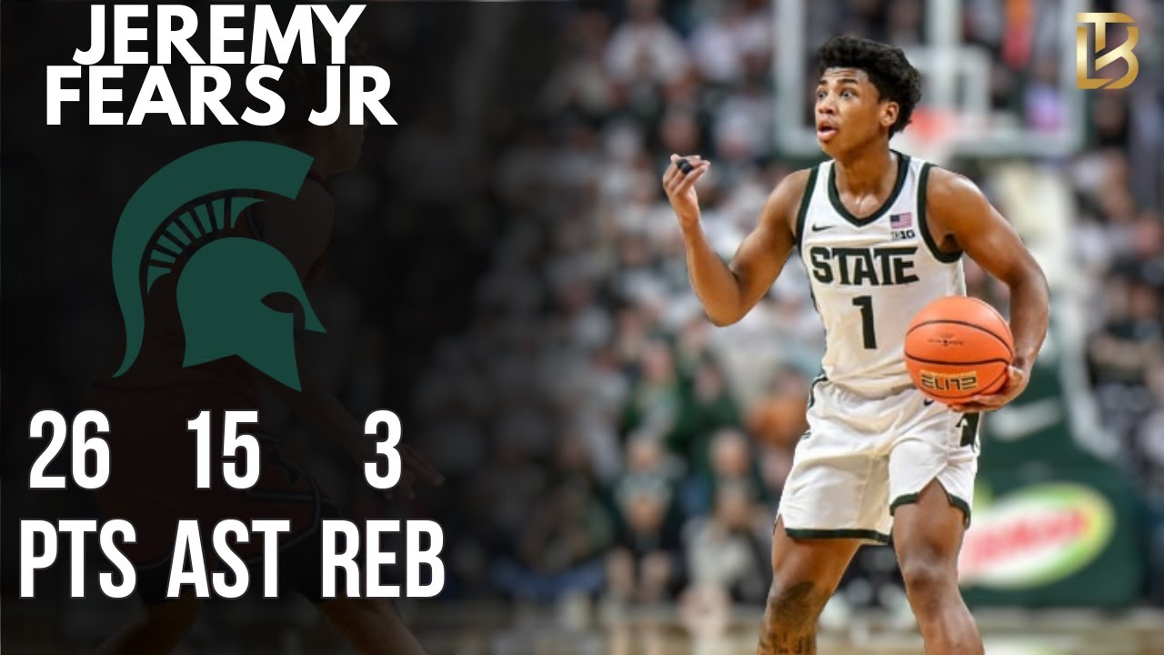 Jeremy Fears Jr drops 26 pts 15 ast 1 stl vs Illinois 2/7/26