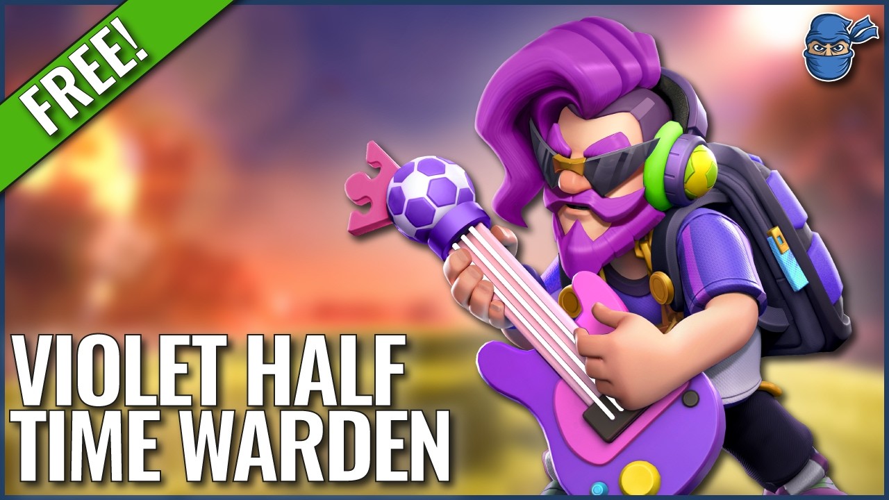 Violet Half-Time Warden Hero Skin - June 2026 | Clash of Clans