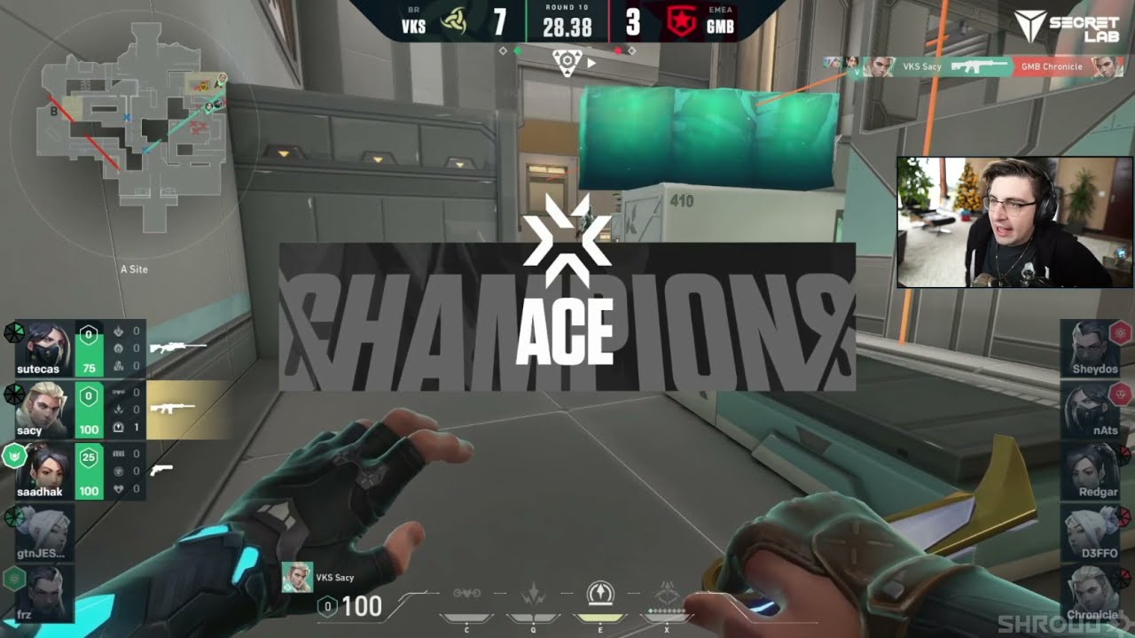 Shroud 😱 Reaction on VKS Sacy Ace