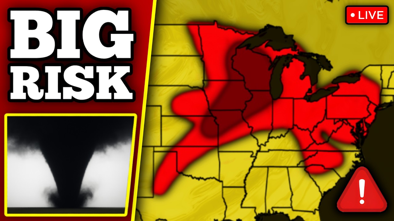 🔴 BREAKING MULTIPLE TORNADO WARNINGS NOW - Tornadoes Likely With LIVE Storm Chasers...