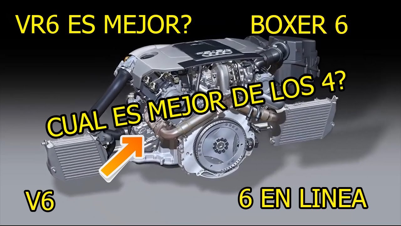 VR6 vs V6 vs 6 en Linea vs Boxer 6 🤯 Diferencias entre motores de 6 cilindros