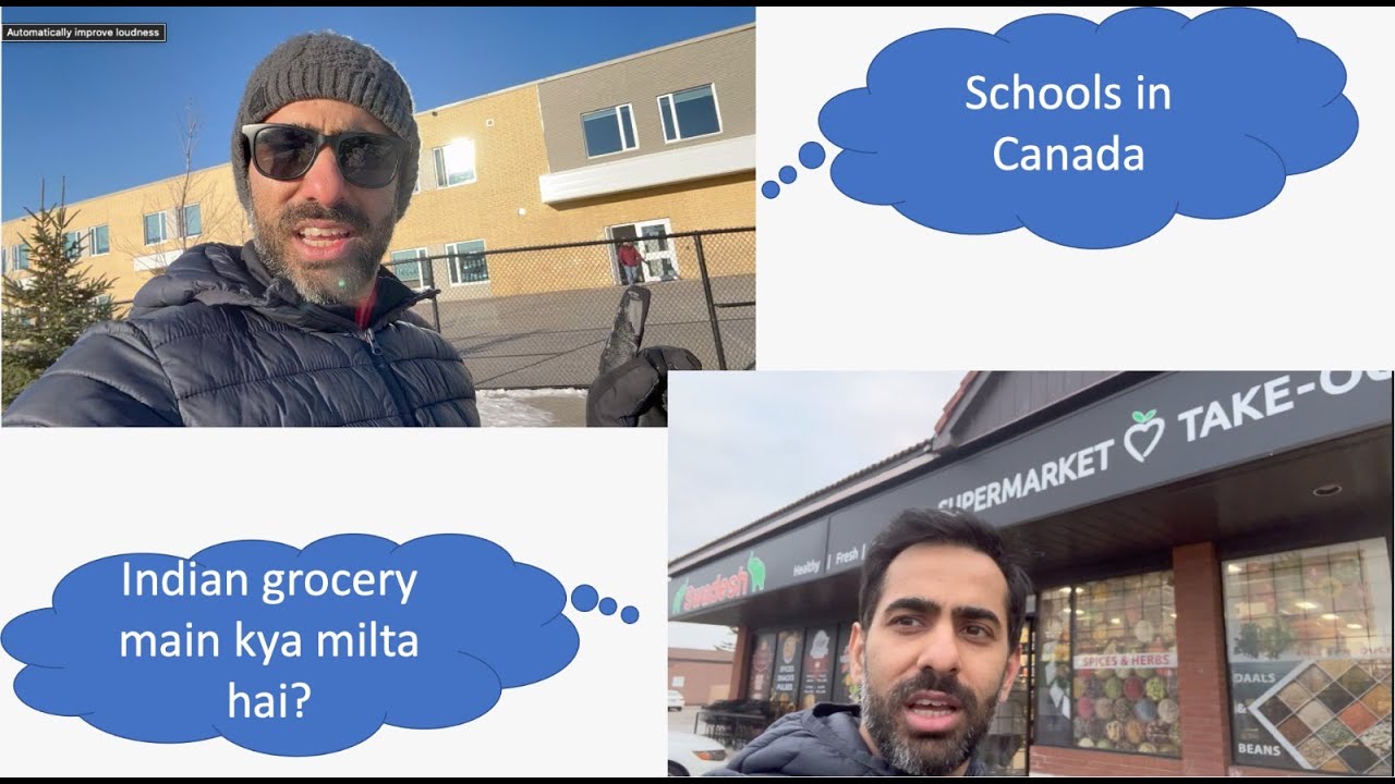 School commute/Tuitions in Canada || Indian grocery store in Canada